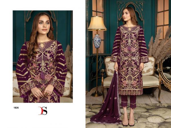 Deepsy Adan Libas 22 Velvet Embroidery Pakistani Salwar Kameez